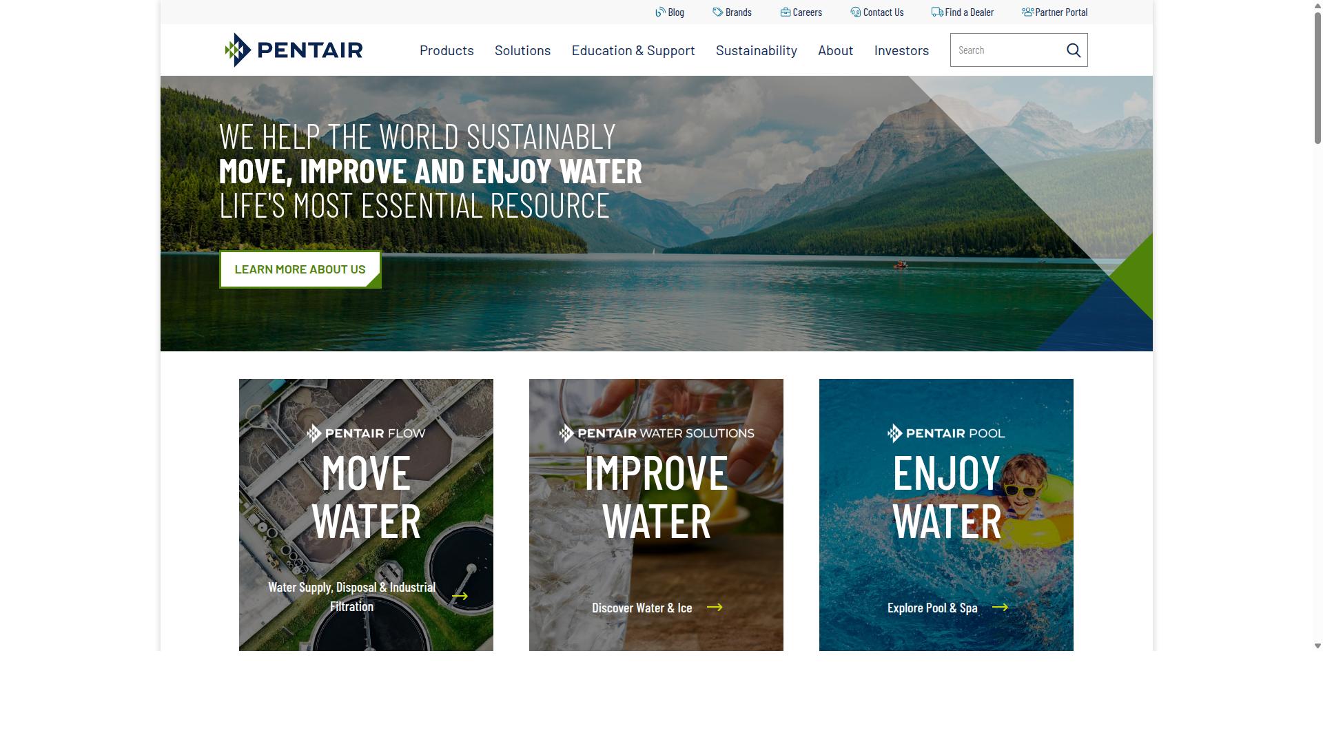 Pentair website